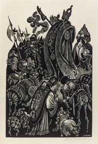 Fritz Eichenberg, (American, 1901-1990), In Praise of Folly, 1972 (portfolio of 10 with text and justification)