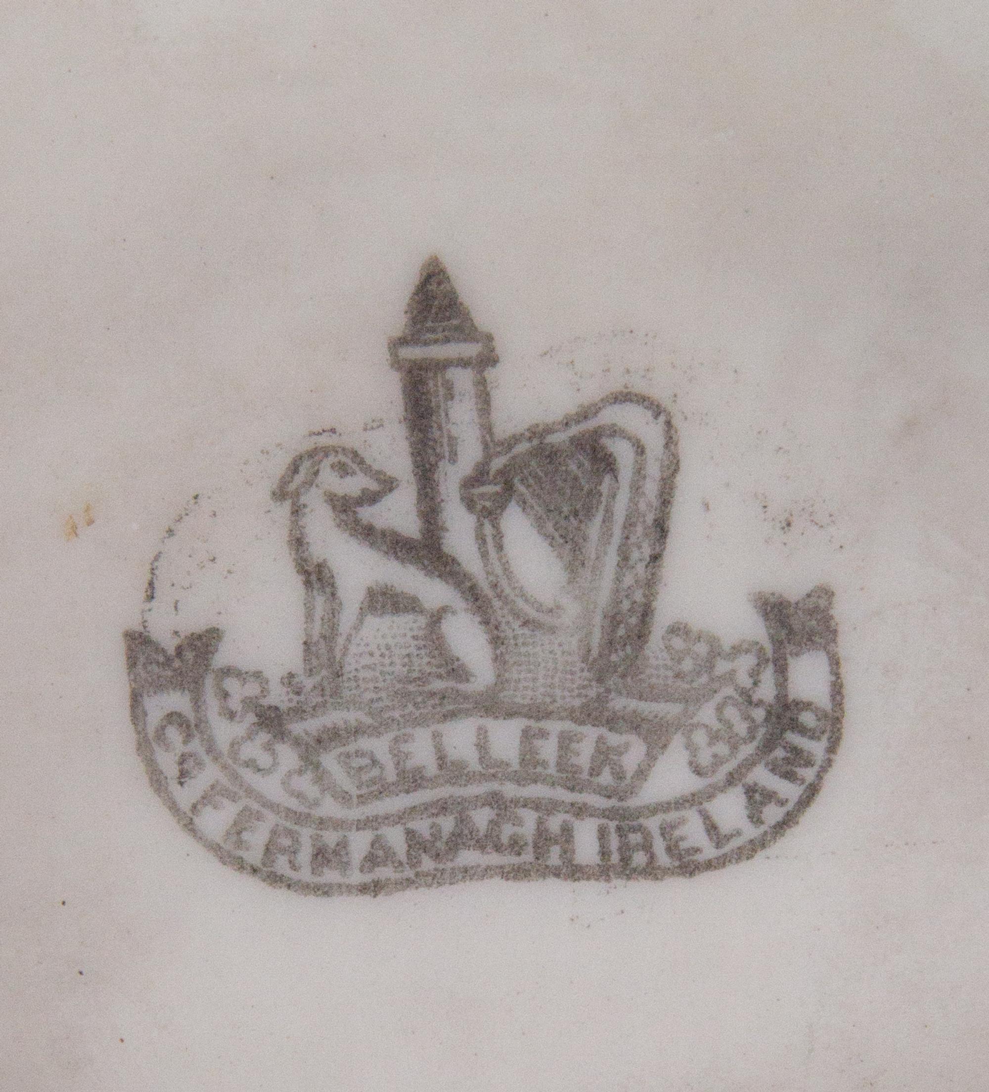 A Belleek Cavalier Figure Height 14 3/8 inches. — SECOND BLACK MARK (1891-1926)
