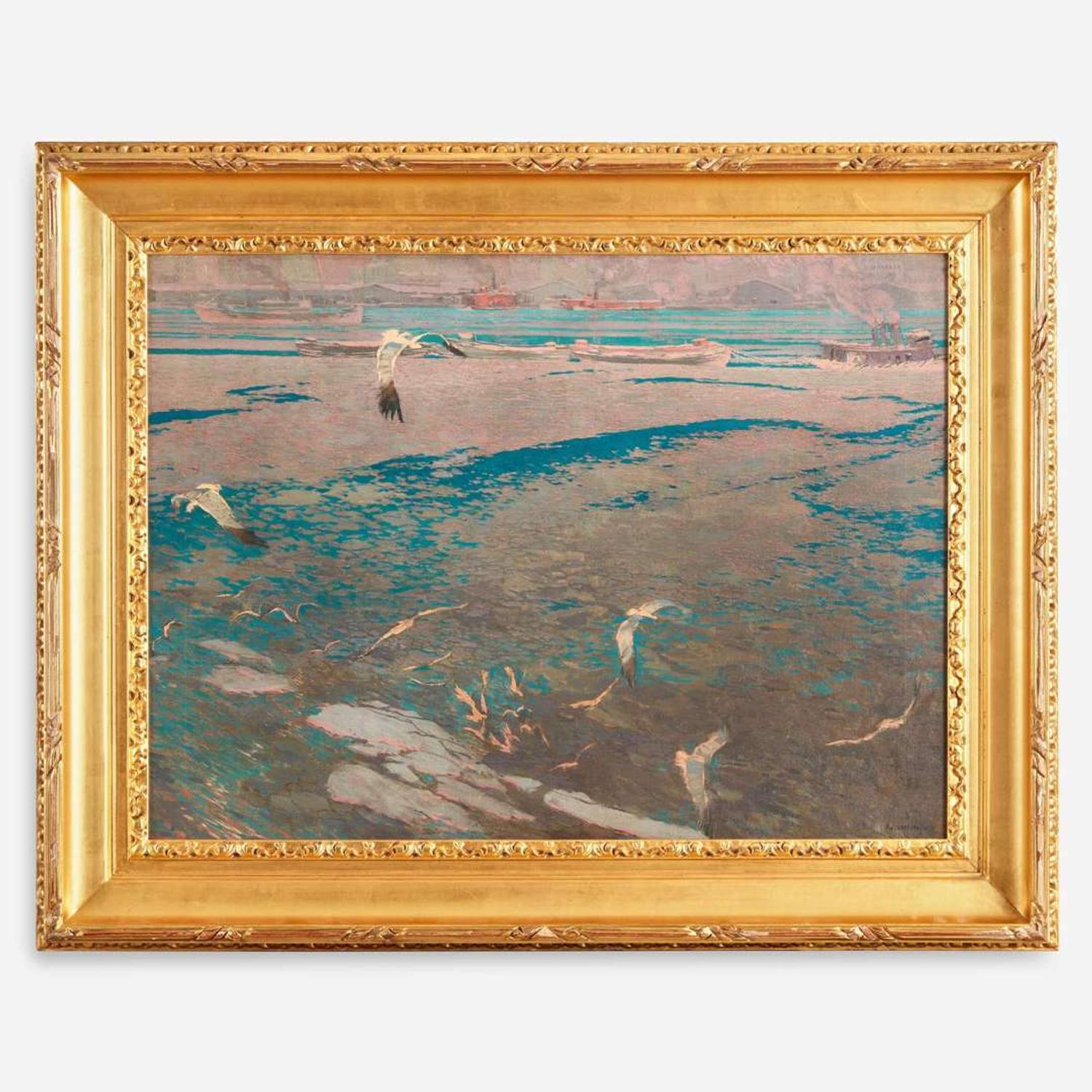 Rutherford Boyd (American, 1884–1951) Ice on the Hudson