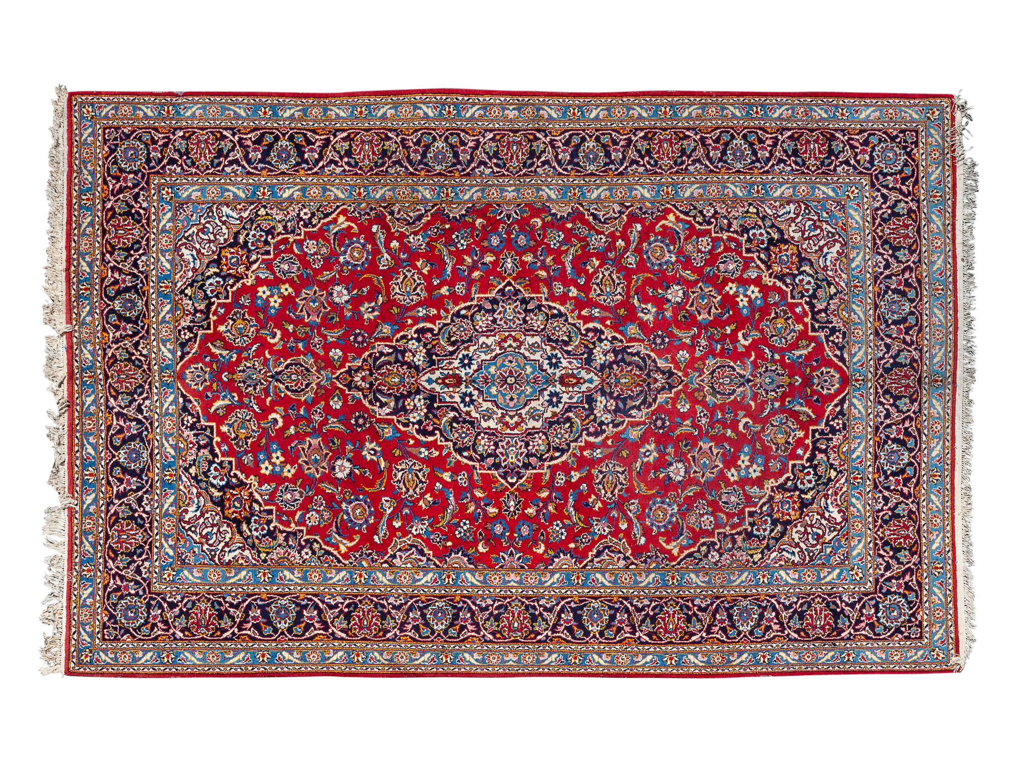 A Kashan Wool Rug