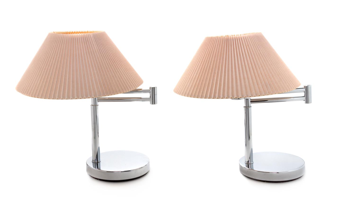 Lighting Group Comprised of Two Table Lamps and a Floor Lamp