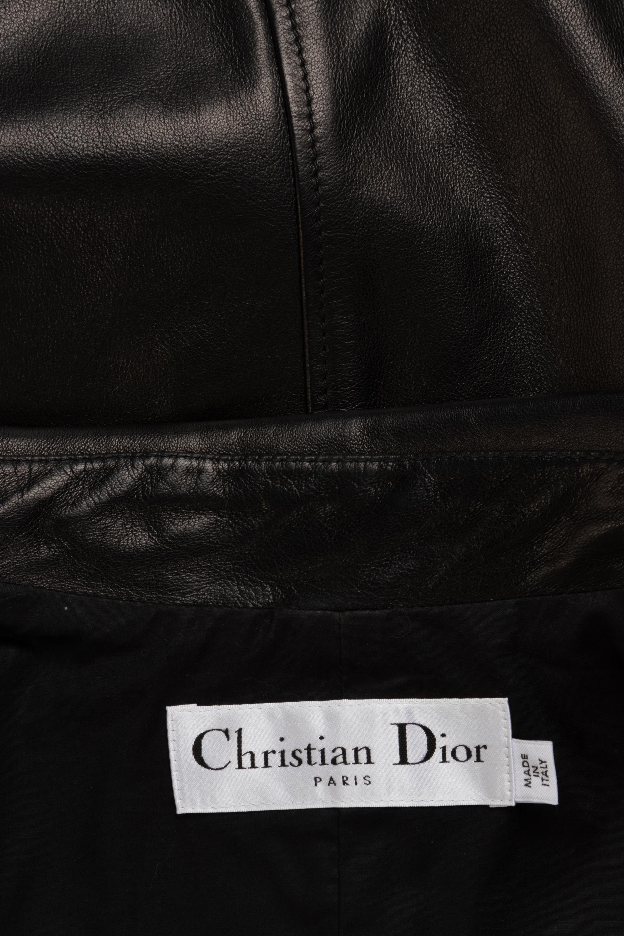 Christian Dior Lambskin Leather Biker Jacket