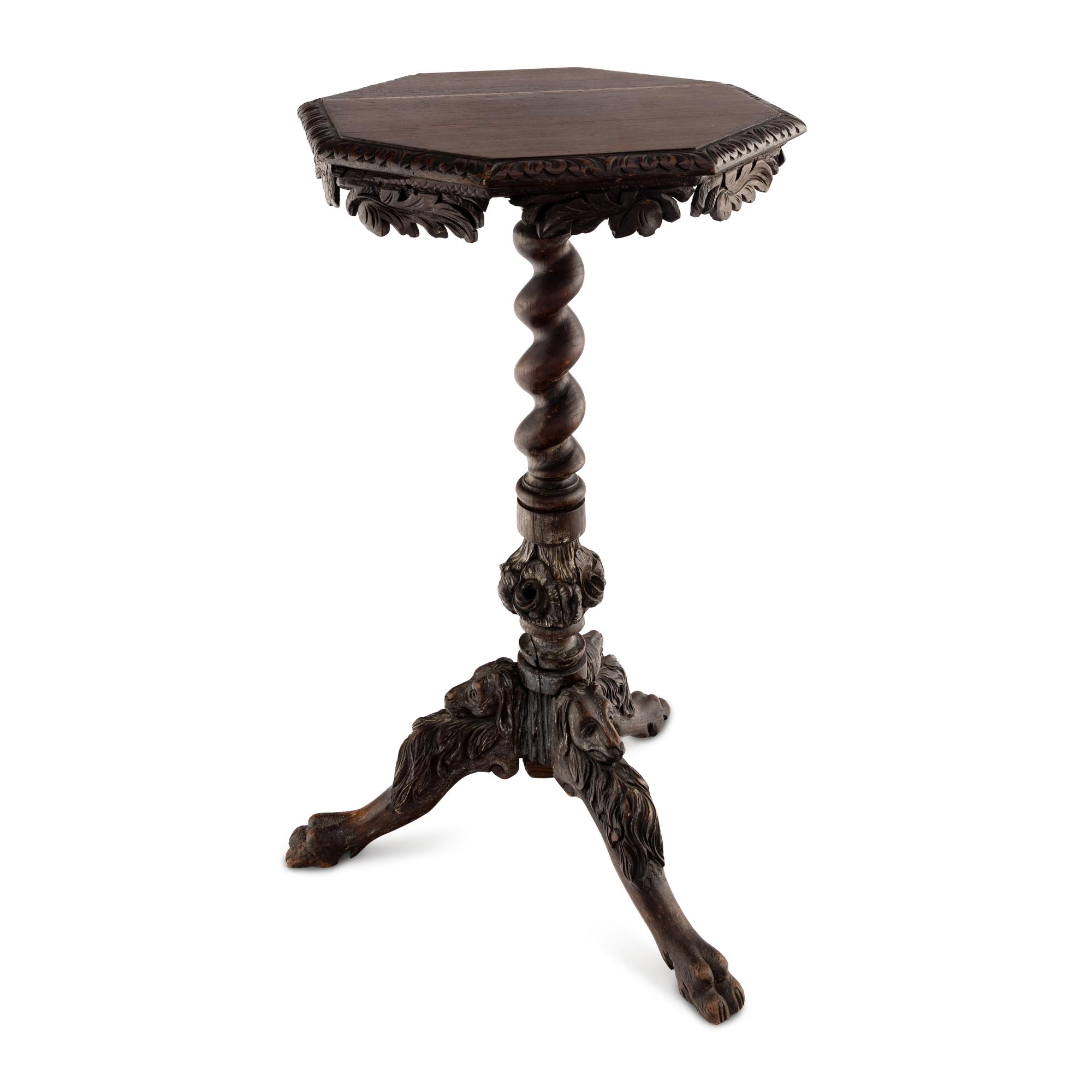 An Italian Oak Side Table