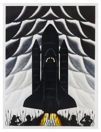 Roger Brown, (American, 1943-1997), Cathedrals in Space, 1983