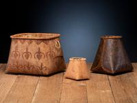Eastern Woodlands Decorated Birchbark Containers