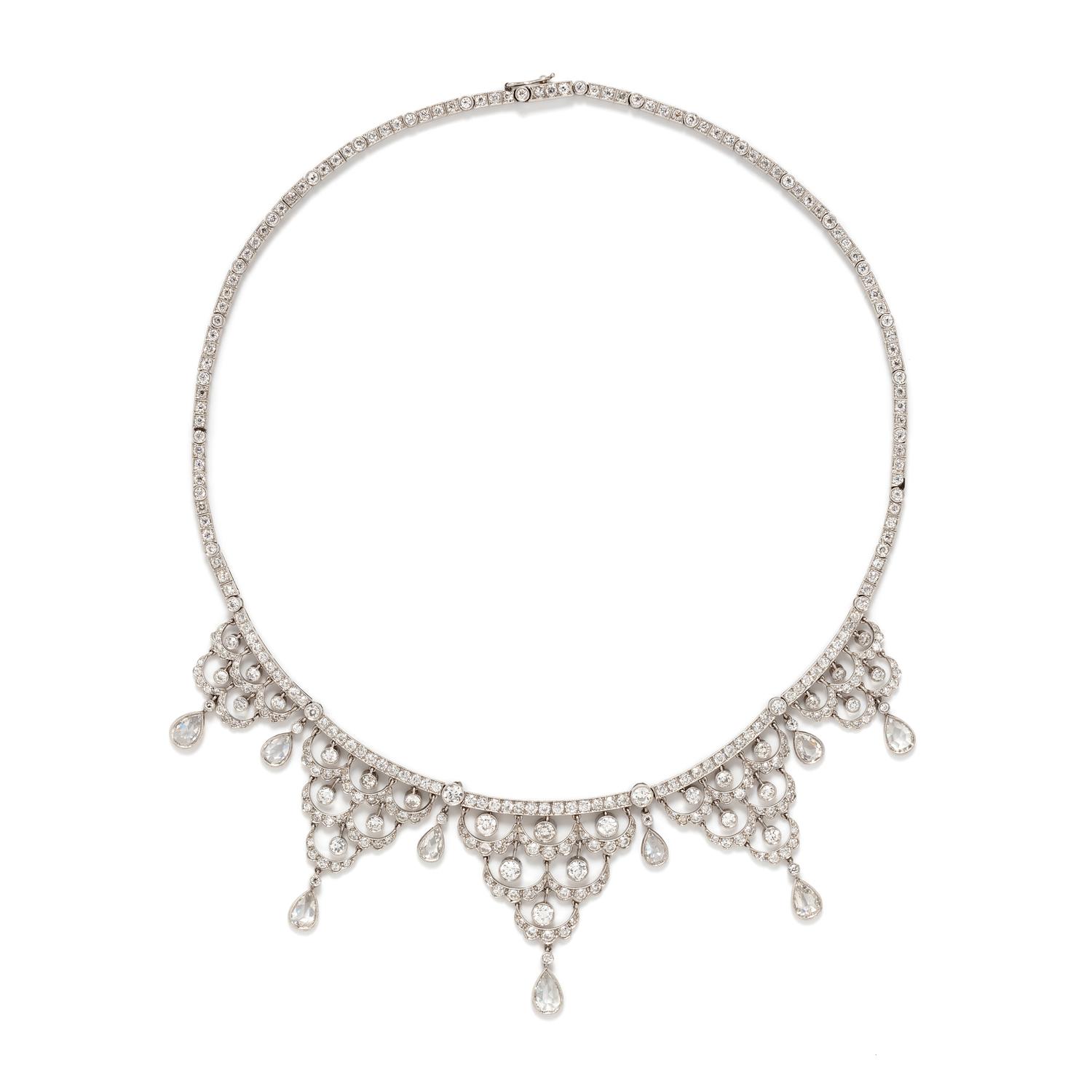 DIAMOND FRINGE NECKLACE