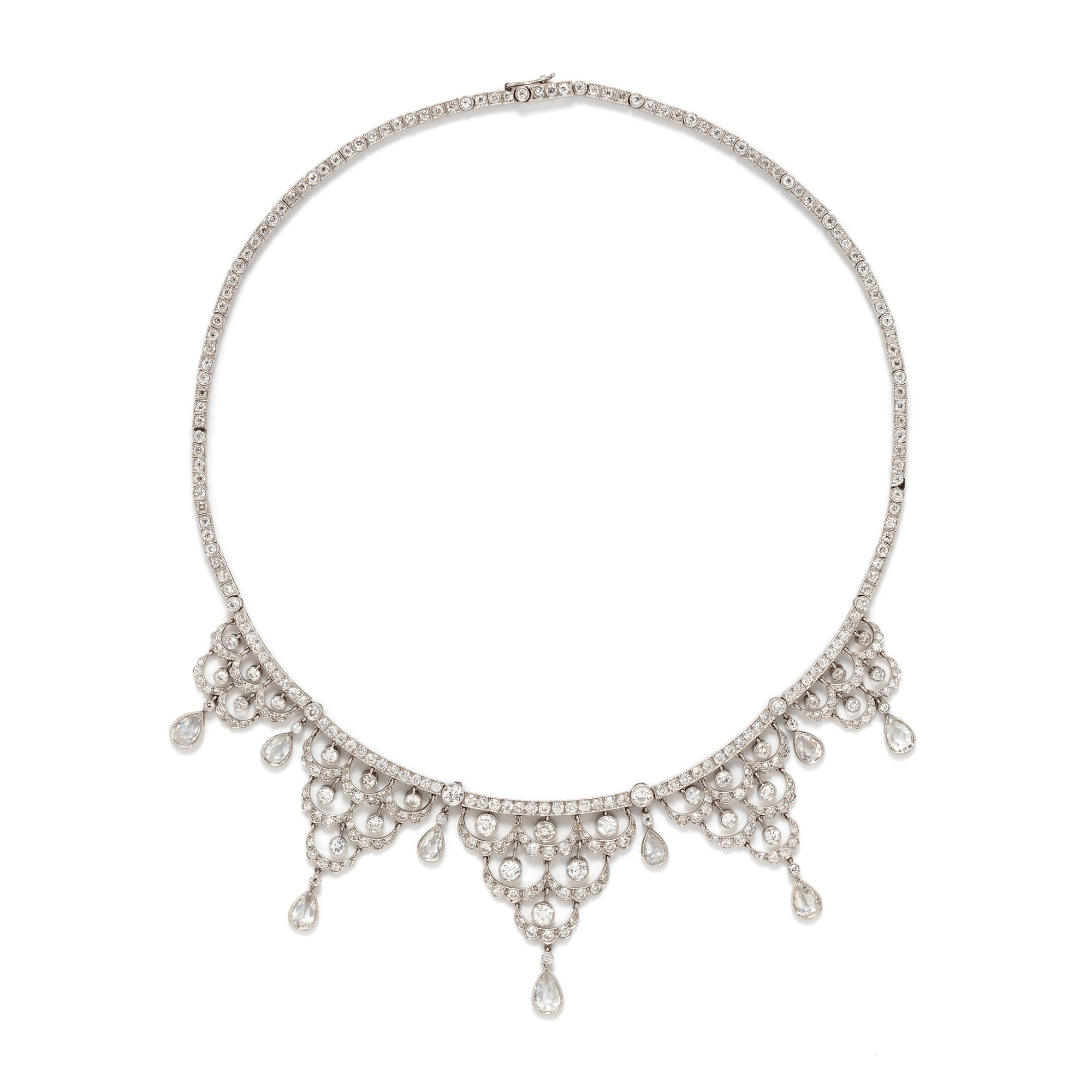DIAMOND FRINGE NECKLACE