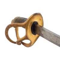 Sauerbier Cavalry Officers' Saber with Etched Blade Presentation to Lieutenant Sullivan 9th PA Cavalry - KIA at Tomkinsville, KY - Fighting John Hunt Morgan's Men