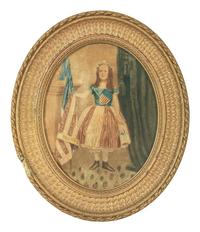 [CIVIL WAR]. Hand-colored albumen photograph of a vivandiere.