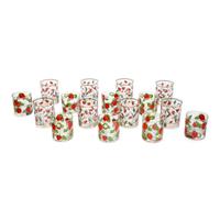 A Collection of Strawberry Decorated Glassware