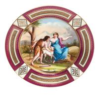 A Royal Vienna Cabinet Plate Diameter 9 1/4 inches.