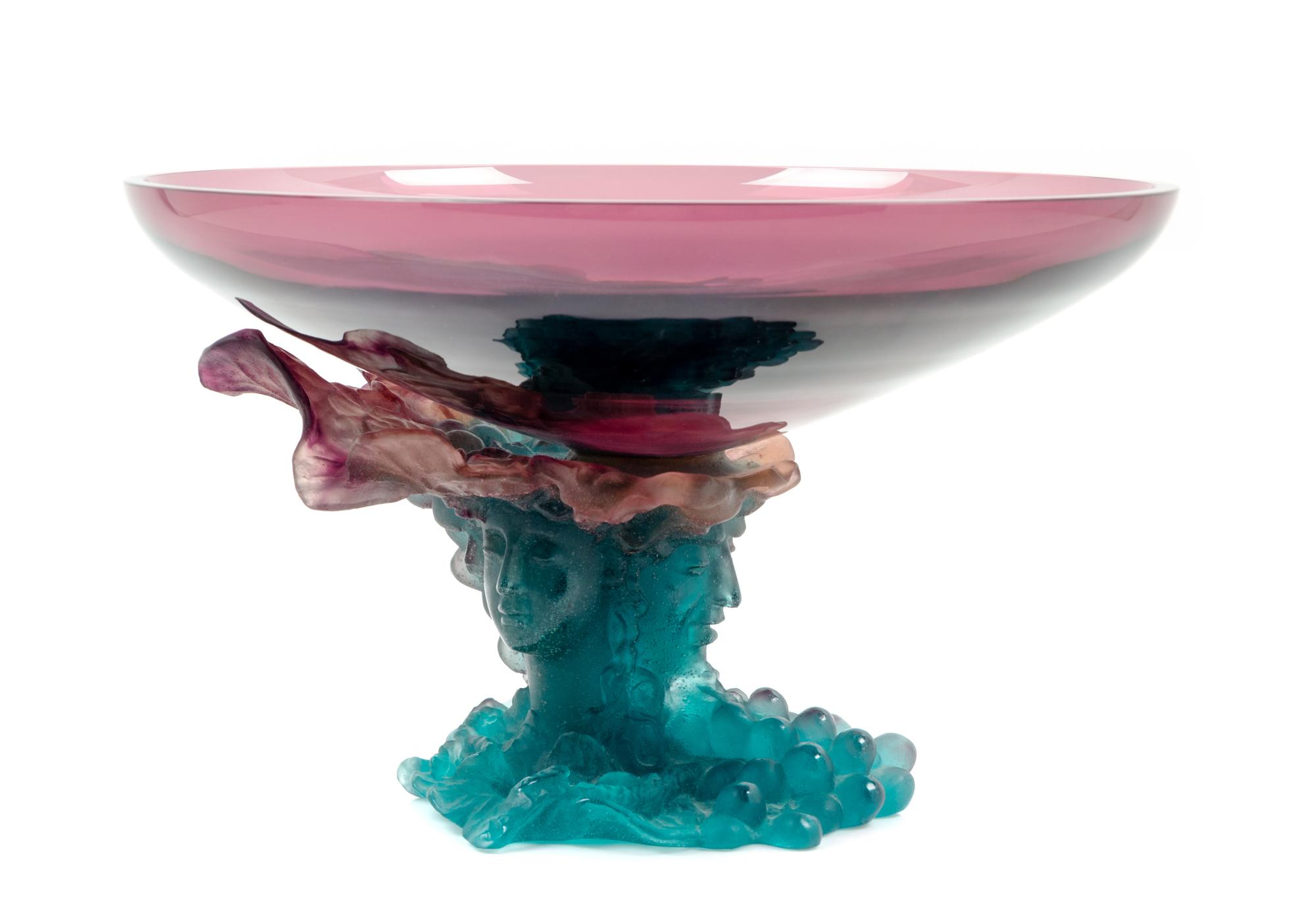 A Daum Pate-De-Verre Bowl