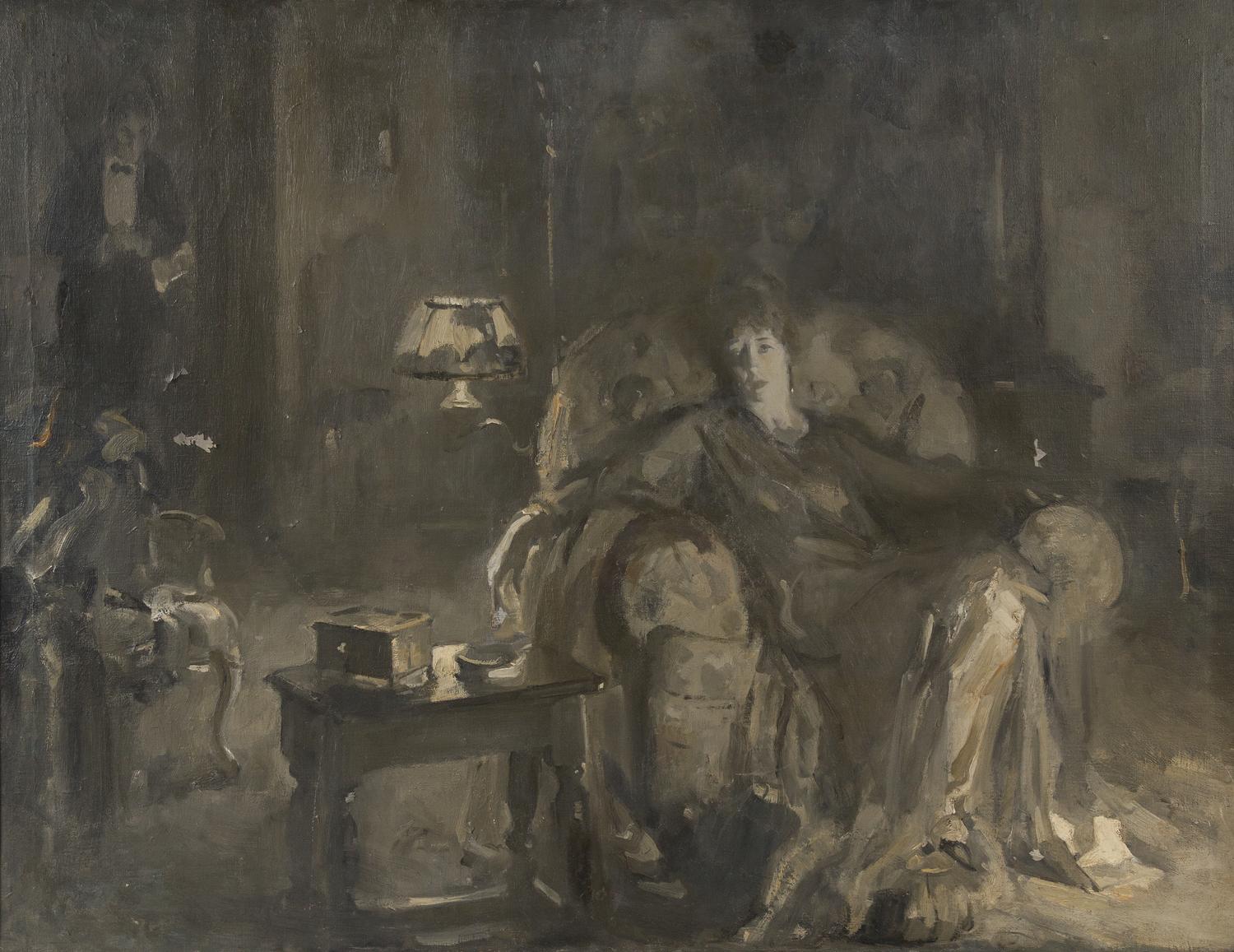 Walter Biggs, (American, 1886-1968), Annie Southall Biggs and Her Butler