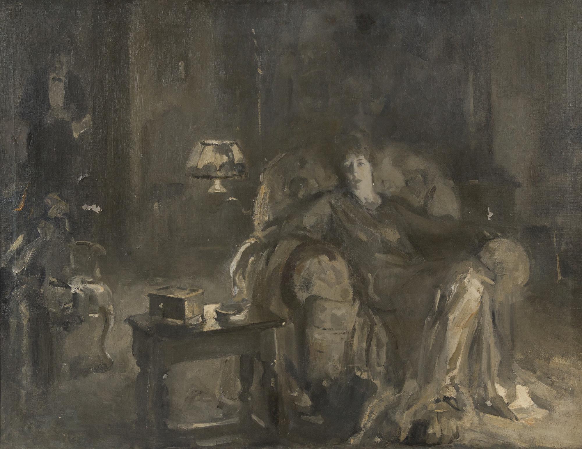 Walter Biggs, (American, 1886-1968), Annie Southall Biggs and Her Butler