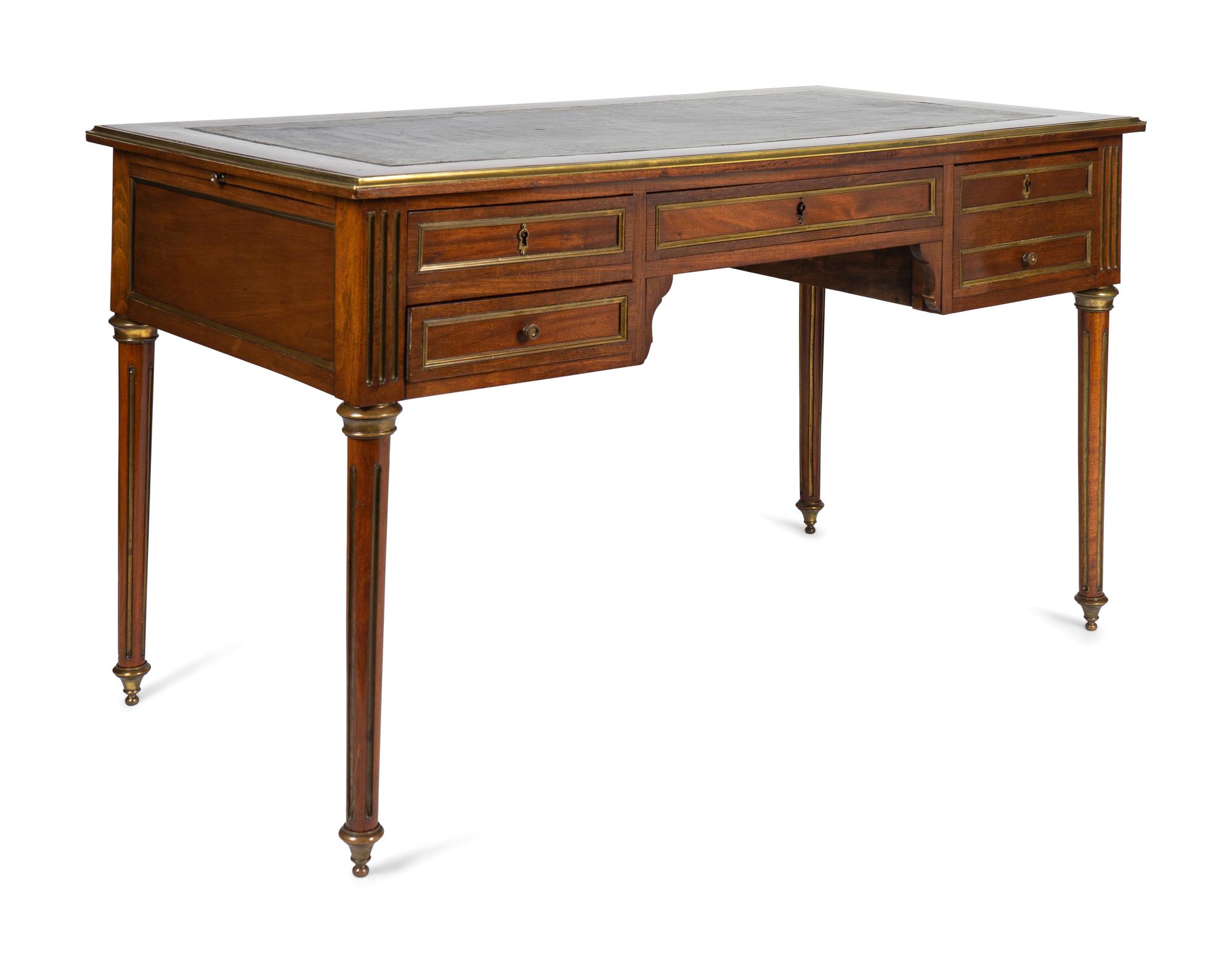 A Louis Philippe Mahogany Bureau Plat — 19TH CENTURY