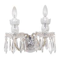 A Pair of Waterford Cut-Glass Sconces — 20TH CENTURY