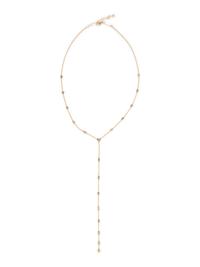 JACQUIE AICHE, YELLOW GOLD AND DIAMOND NECKLACE AND FINGER BRACELET