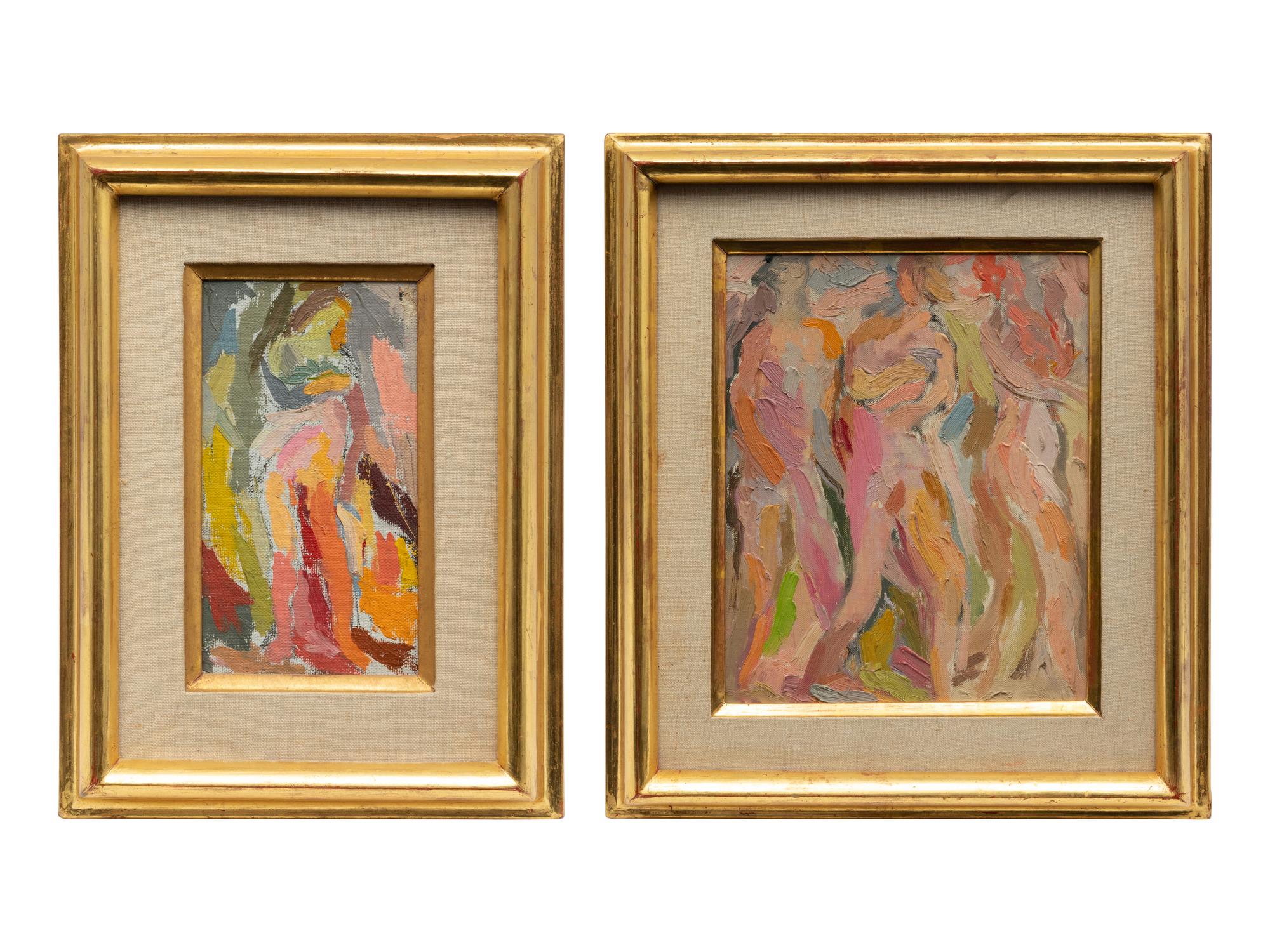 A pair of paintings (Circus Girl Dressing #1, 1945; E tude for Dawn #4 , 1941)