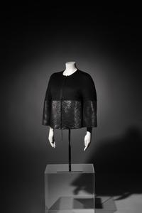 Ralph Rucci Cashmere and Embroidered Leather Jacket, Fall 2013