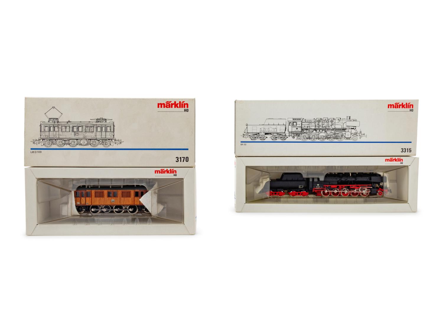 A Group of Four Factory Boxed Marklin HO-Gauge Locomotives