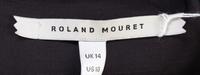 A Roland Mouret Espresso Wool Crepe Dress, Size 10.