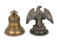 An Eagle-Form Inkwell and an English Bell Inkwell