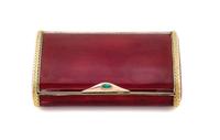 A Russian Silver-Gilt and Guilloche Enamel Cigarette Case, Mark of Faberge, workmaster's mark of Henrik Wigstrom, St. Petersburg, early