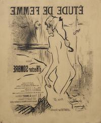 Henri de Toulouse-Lautrec (French, 1864–1901) — Original Lithographic Stone for Étude de Femme, 1893