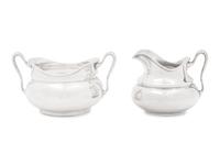 An American Silver Sugar and Creamer Set