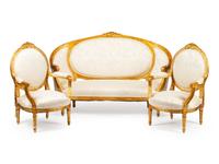 A Louis XVI Giltwood Salon Suite