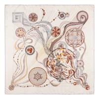Hermès & Angela Cummings, Two Printed Silk Scarves