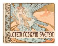 [MUCHA, Alphonse (1860-1939)]. Letem Ceskym Svetem . [A Flight Over the Czech World.] Prague: Jos. Pfeiffer, 1898.
