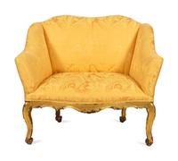A Louis XV Style Giltwood Marquise