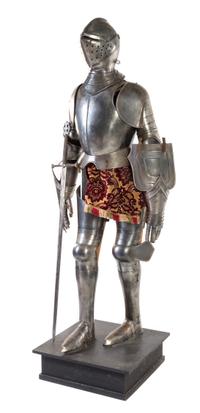 A Medieval Style Suit of Armor Height 75 1/2 inches. — 20TH CENTURY