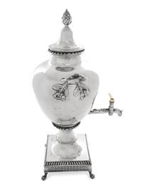 A George III Silver Tea Urn