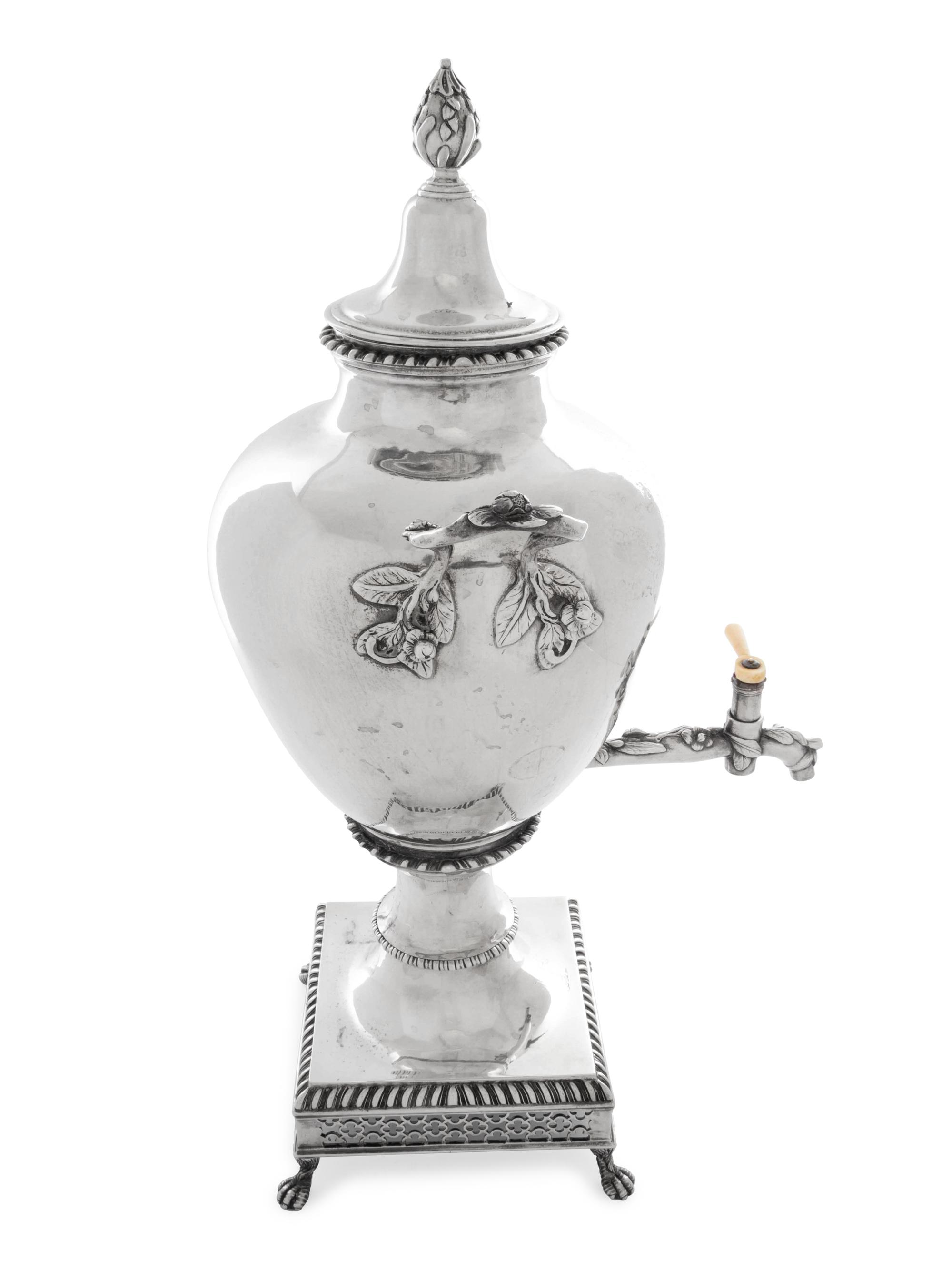 A George III Silver Tea Urn