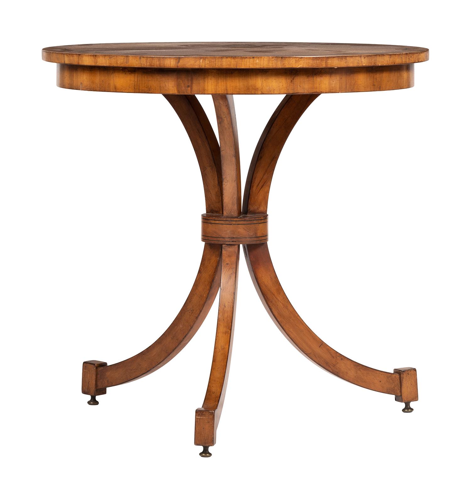 A Regency-Style Mahogany and Mixed Woods Table