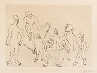 Alexander Calder, (American, 1898-1976), Untitled (2 plates from Santa Claus by E.E. Cummings), 1974
