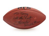 A Group of Signed Autograph Football Items Including Joe Namath