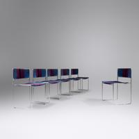 Set of Six Stacking Chairs, model FK90, c. 1965 Kill International, Germany