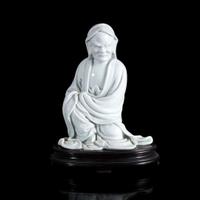 A Chinese blanc de Chine figure of Bodhidharma 德化瓷菩提达摩