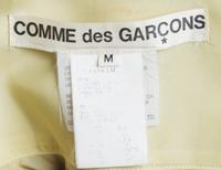A Comme des Garcons Animal Print Chartreuse Oversized Blouse, Size medium.