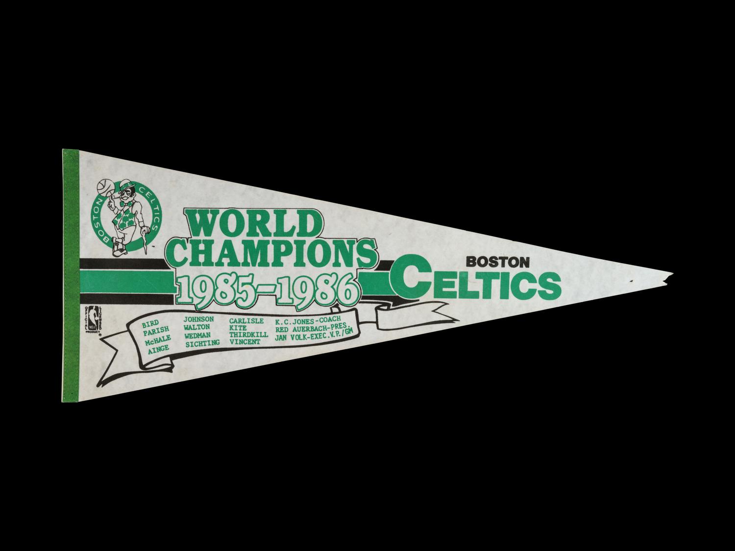 A Complete Set of 23 1980s Michael Jordan Rookie Era NBA Pennants,