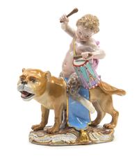 A Meissen Porcelain Figure Height 7 1/8 x width 6 inches. — 19TH CENTURY