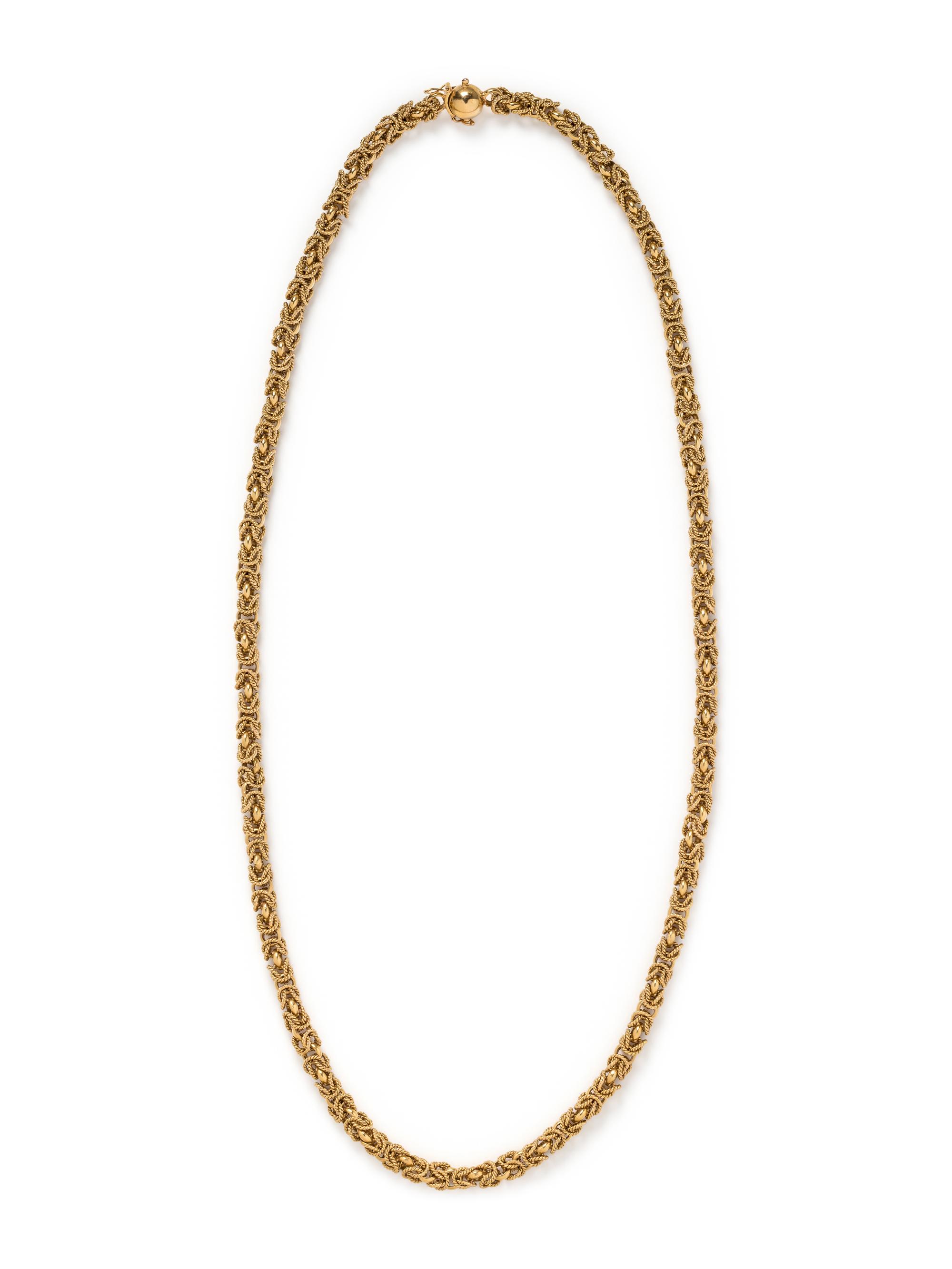 YELLOW GOLD LONGCHAIN NECKLACE