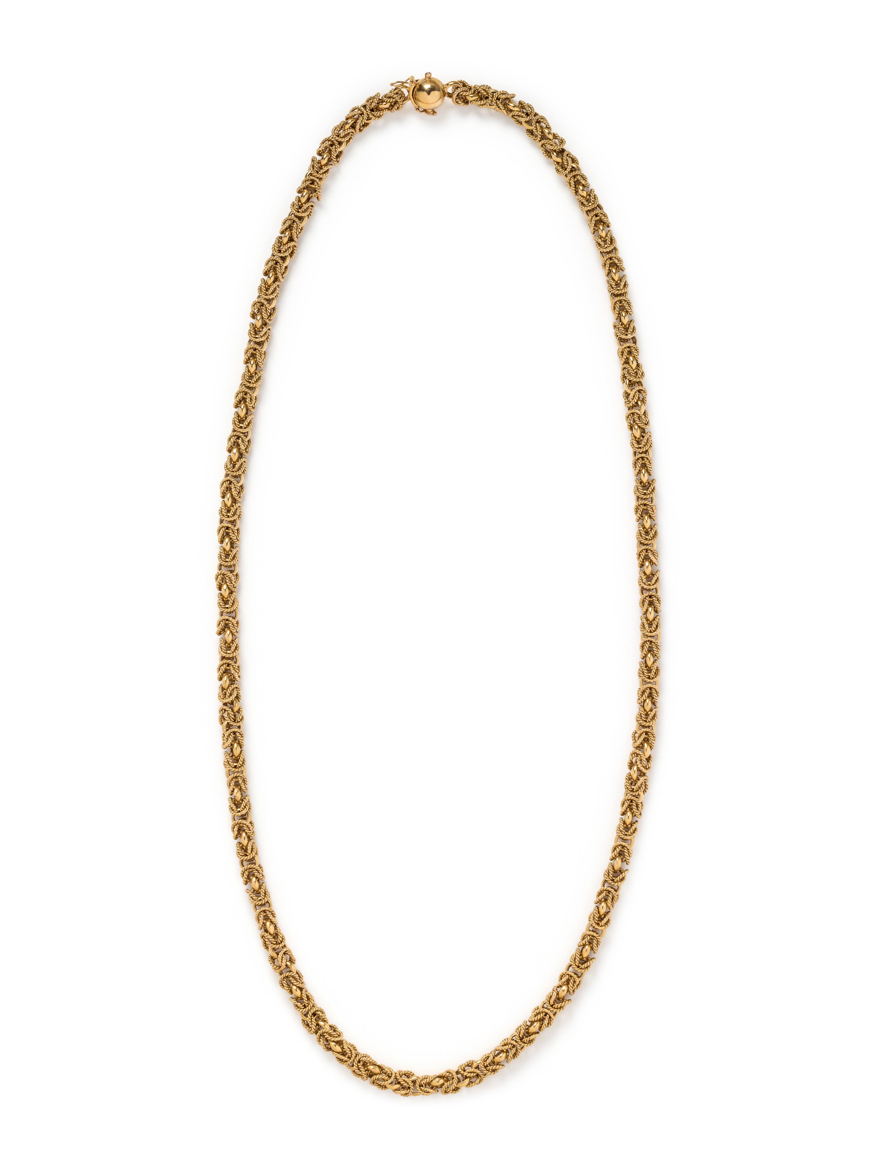 YELLOW GOLD LONGCHAIN NECKLACE