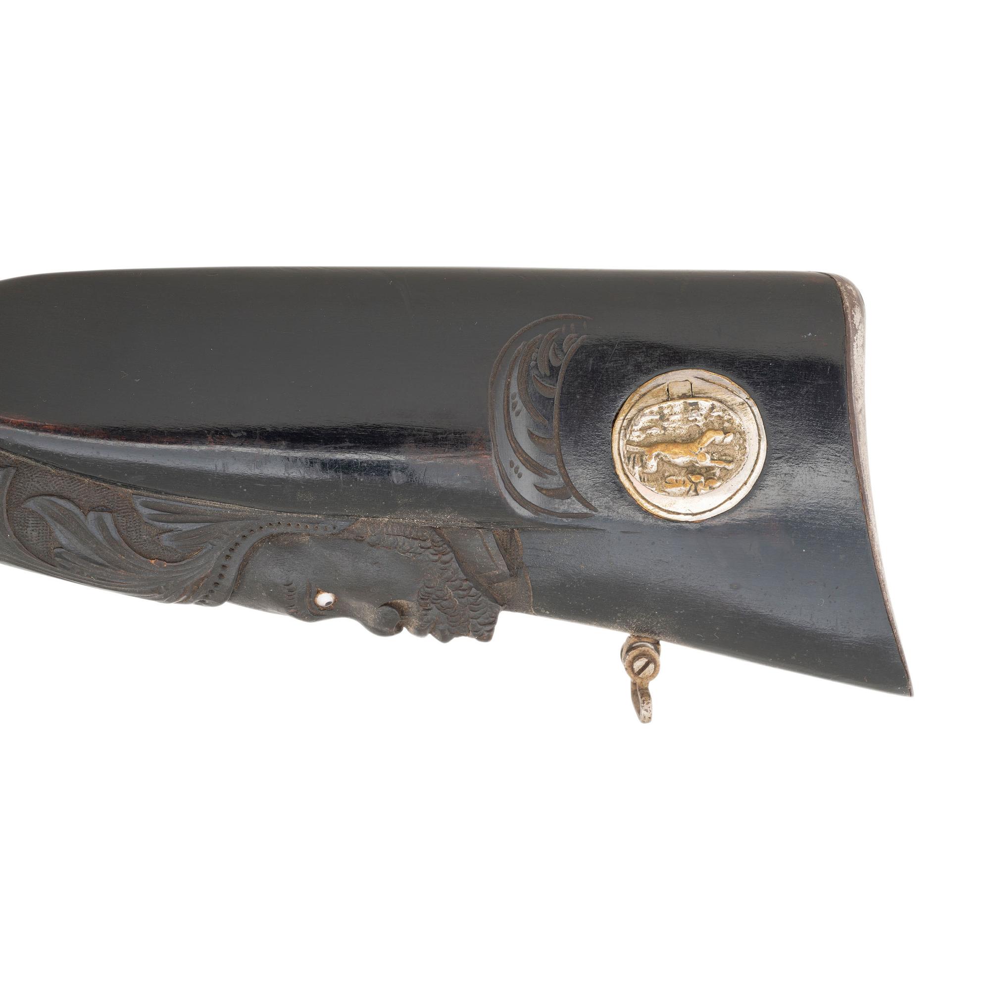 Casa LaPort Percussion Shotgun with Carved Stock