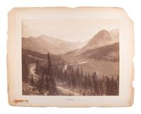[WESTERN AMERICANA]. JACKSON, William Henry (1843-1942), photographer. A group of 2 mammoth plate photographs, incl. Head of the Arkansas, Fremont Pass, and Mary's Bay at Yellowstone Lake. Denver, CO.