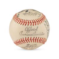 A 1944 St. Paul Saints Team Signed Autograph Baseball (JSA Letter of Authenticity)