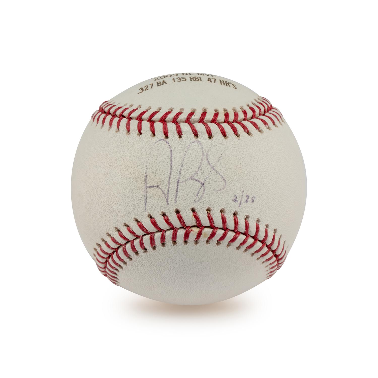 An Albert Pujols Single Signed Autograph 2009 MVP Baseball (Beckett Authentication Services)